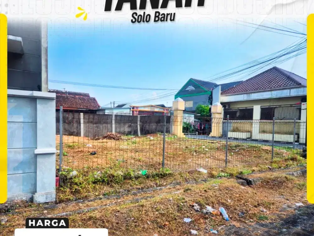 Tanah Kaveling Siap Bangun Dalam Cluster Perumahan Viena Solo Baru Grogol Sukoharjo
