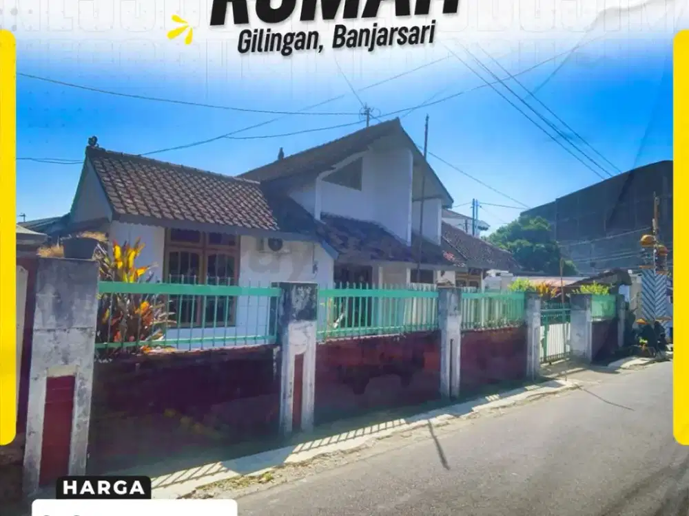 Rumah Asri Halaman Luas LT 322m² Super Strategis Dekat Masjid Sheikh Zayed di Gilingan Banjarsari Solo