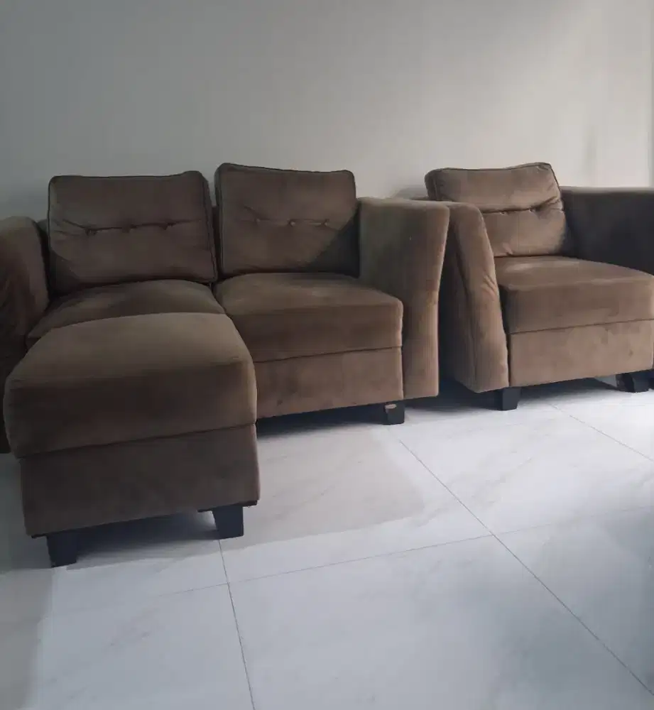 Jual Sofa set  2 +1 + stool