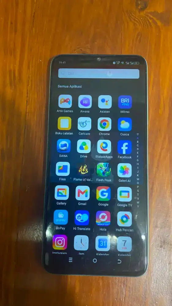 Jual hp itel A90 warna hijau kondisi mulus dan terawat