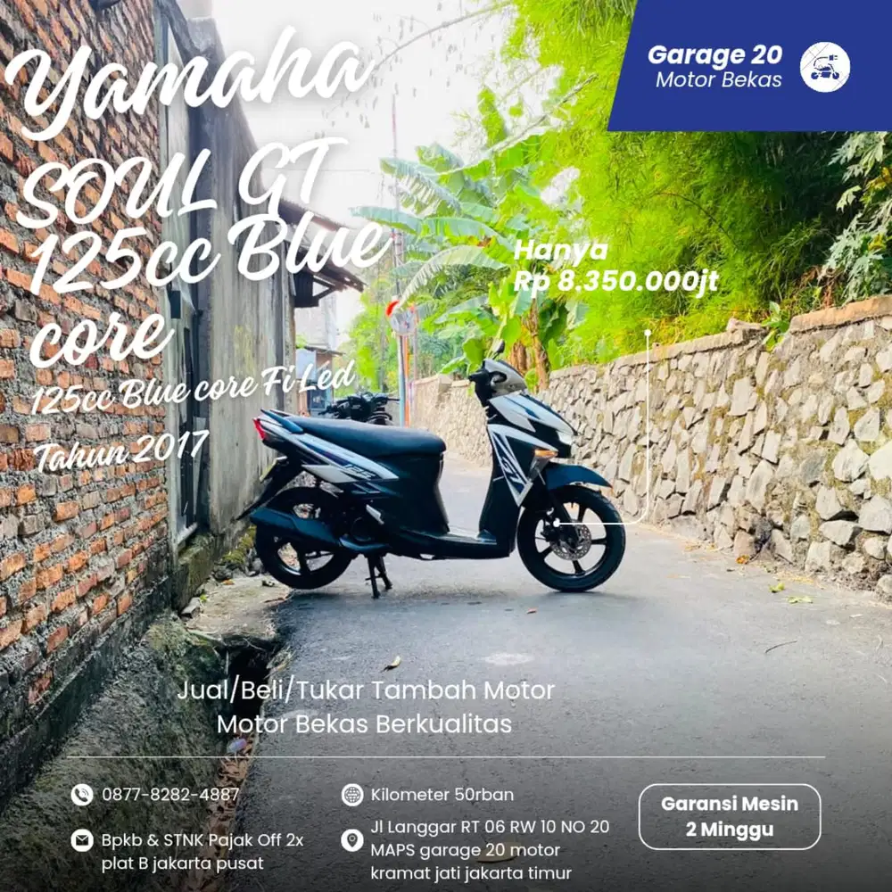 Yamaha Soul Gt 125cc Bluecore Fi Tahun 2017