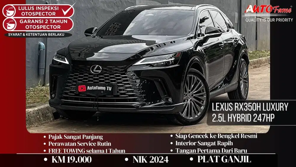 exus RX350h Luxury 2.5L Hybrid 247HP NIK 2024