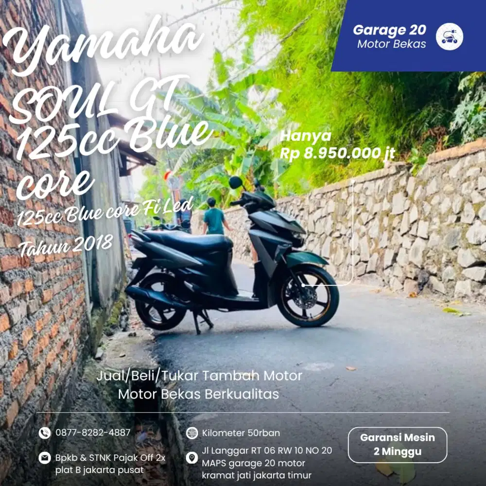 Yamaha Soul Gt 125cc Blurcore Fi Tahun 2018