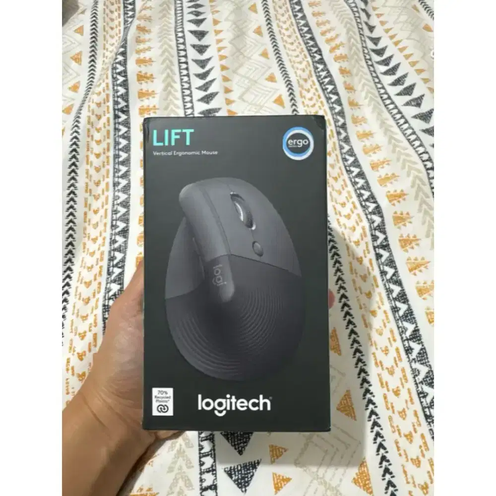Logitech Lift Mouse Vertical Original Bluetooth Wireless Office Gaming