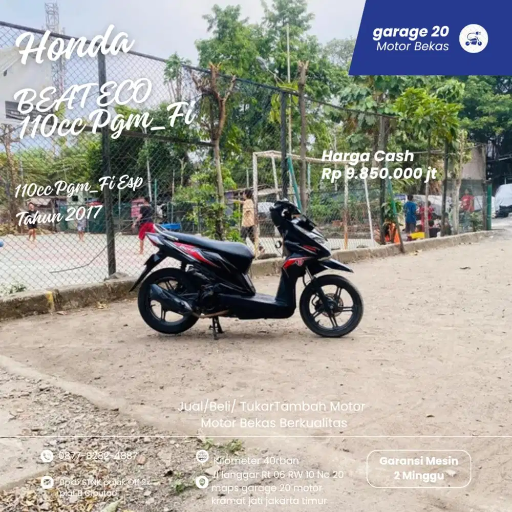 Honda Beat 110cc Pgm_Fi CBS Tahun 2017