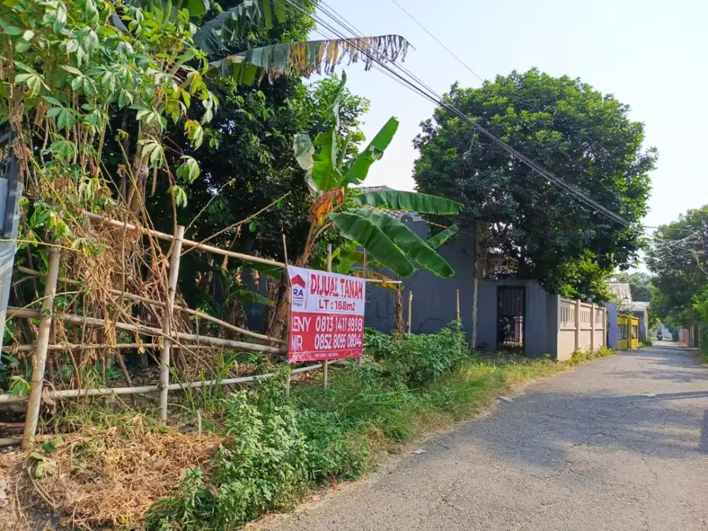 Dijual tanah bentuk persegi  bebas banjir