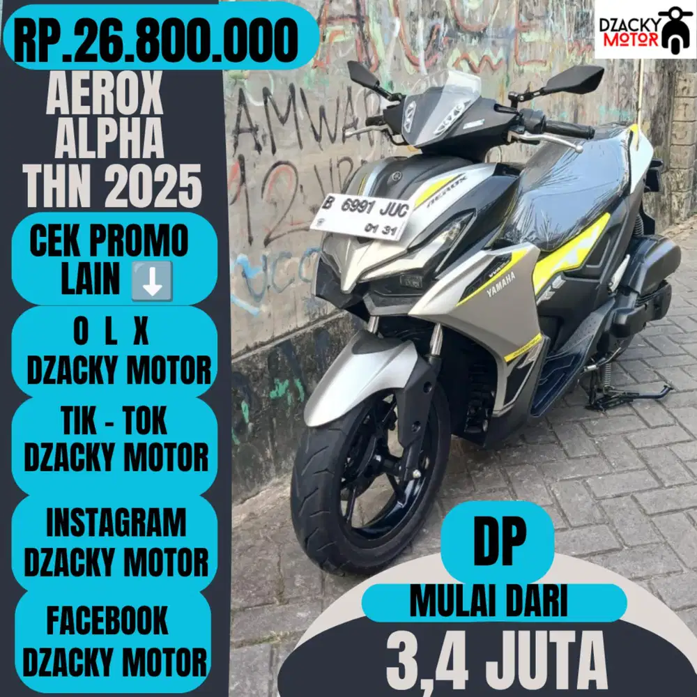 AEROX ALPHA STANDAR THN 2025 SECOND LIKE NEW