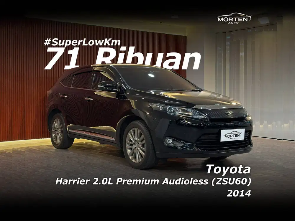 [Super Low Km!!!] Toyota Harrier 2.0 Premium Audioless (XU60) 2014