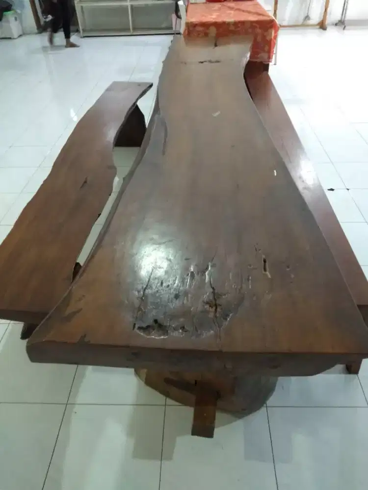 SET MEJA KURSI PANJANG