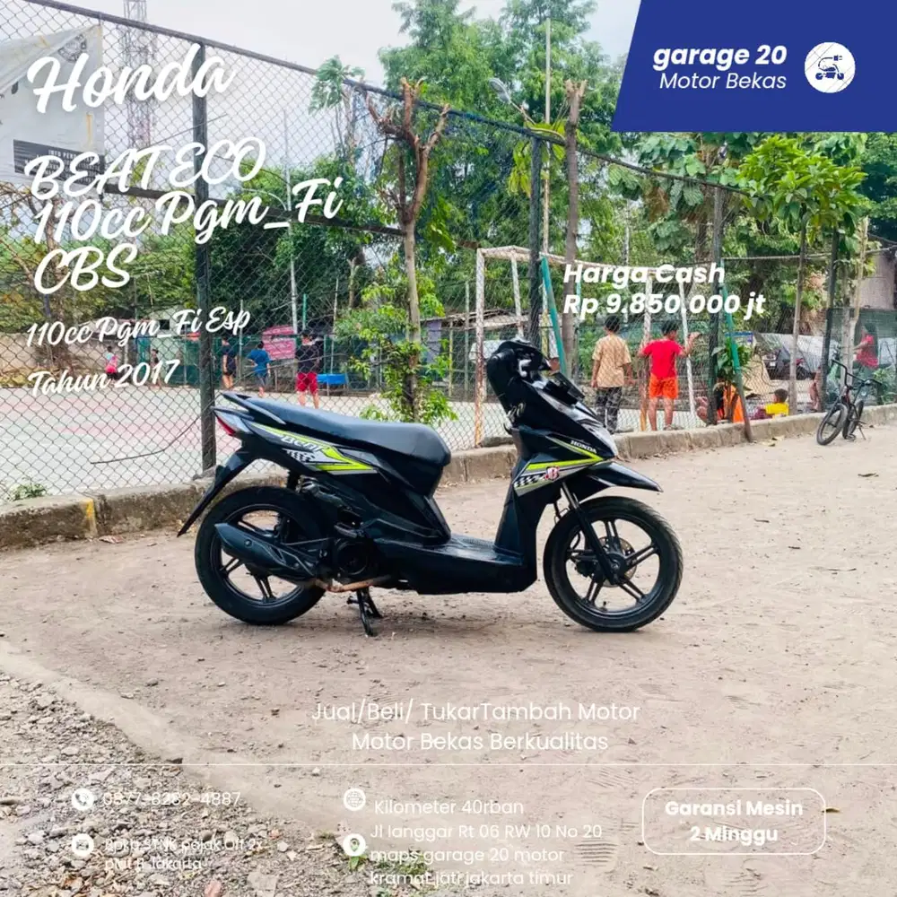 Honda Beat 110cc Pgm_Fi CBS Tahun 2017
