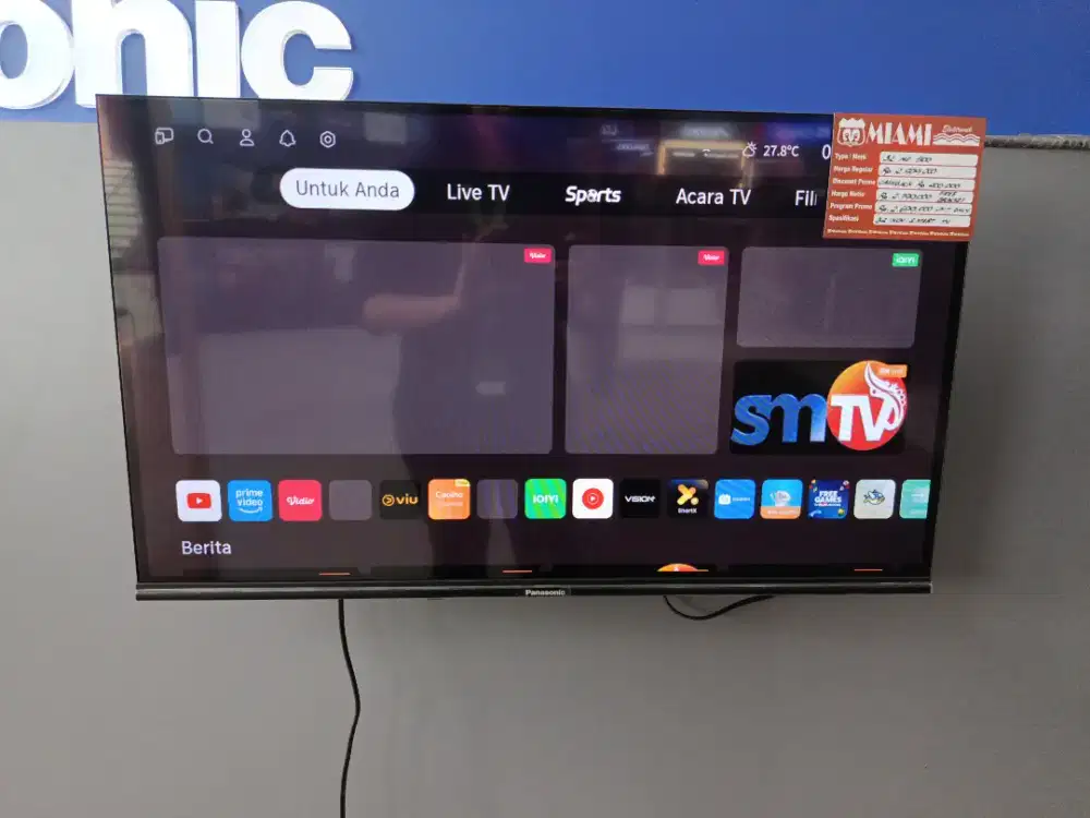 Panasonic Smart TV 32'inch NS 500 (free bracket)