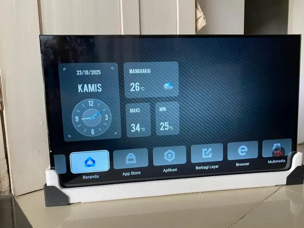 Dijual TV Android AKARI 32inch, pemakaian baru 2 bulan (Jarang dipake)