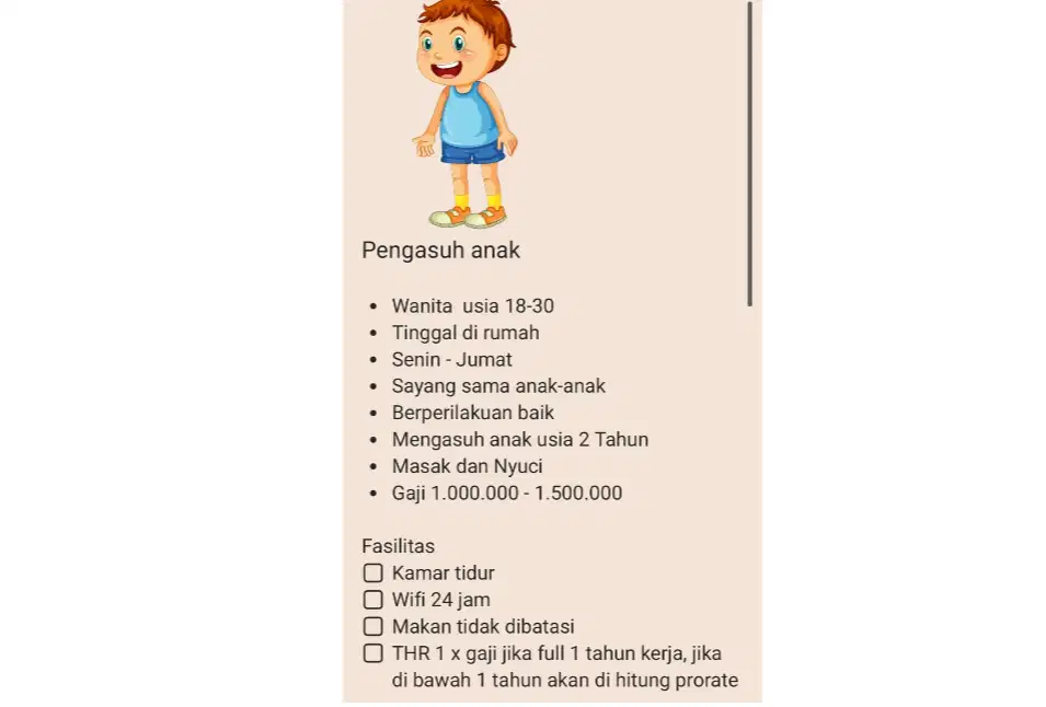 DICARI PENGASUH ANAK