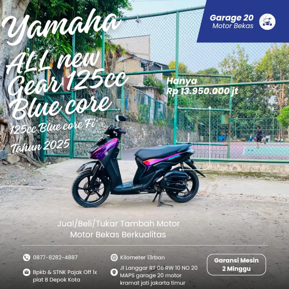 Yamaha All New Gear 125cc Bluecore LED Std Tahun 2025