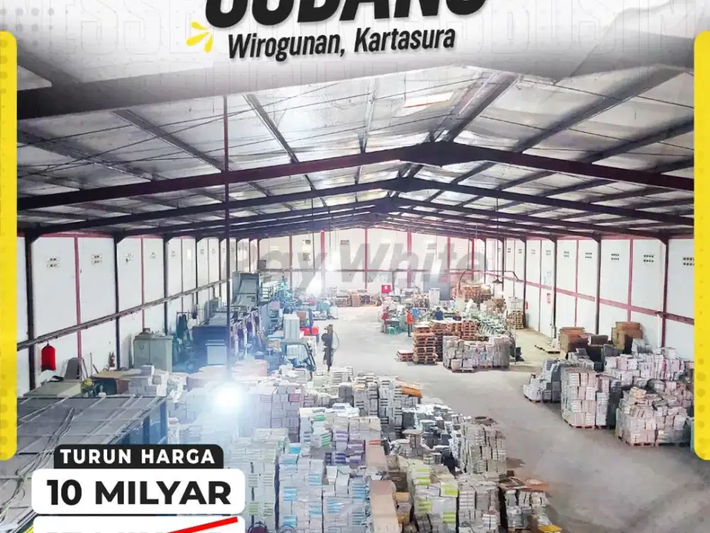Jual Gudang 1.768meter Siap Pakai Incude Mesin Produksi di Kartasura Sukoharjo