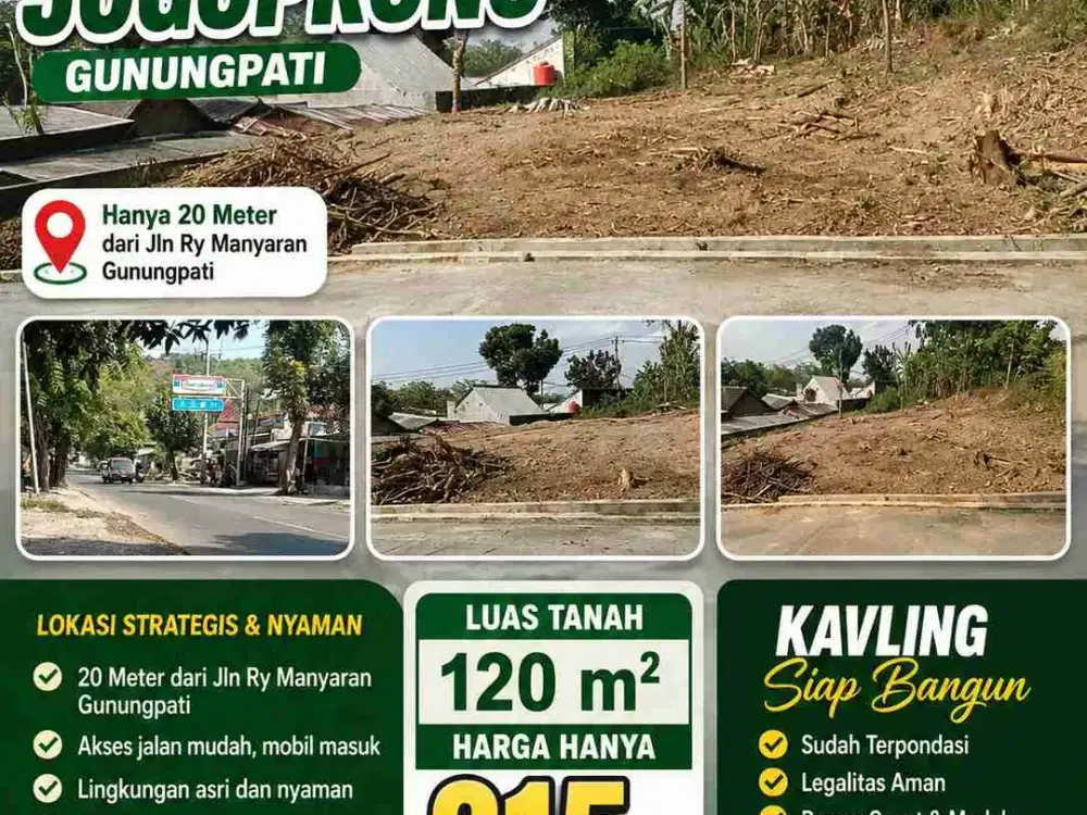 promo kavling murah deket masjid di jogoprono Sadeng