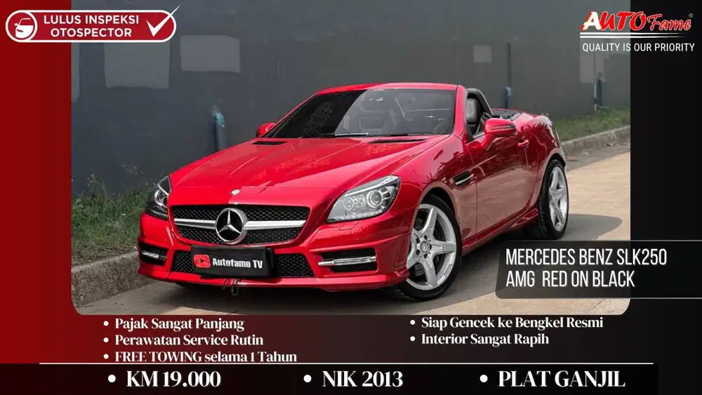KM19RB Mercedes Benz SLK250 AMG NIK 2013 Red On Black