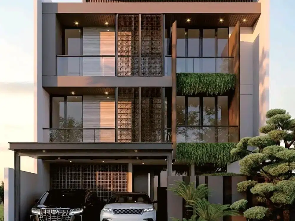 Rumah Mewah Modern Tropical di South Emerald Mansion Citraland Surabaya Barat