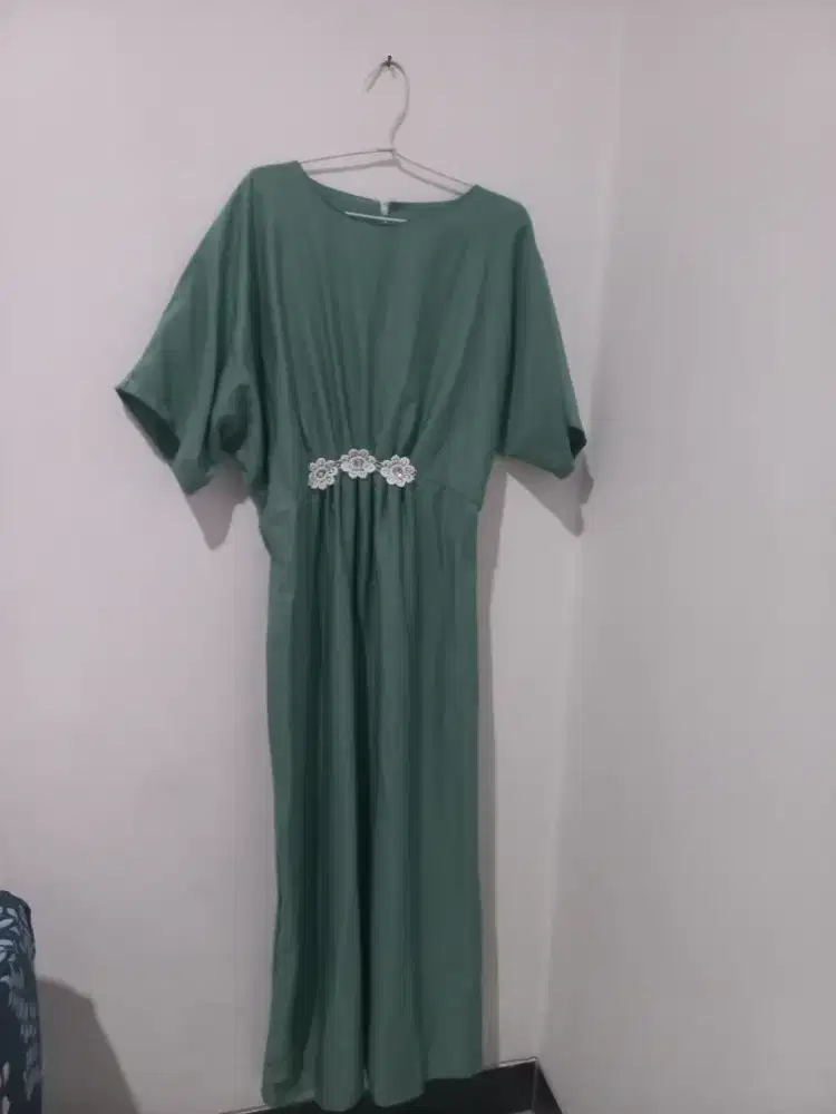 3 baju gamis bekas 1x pakai