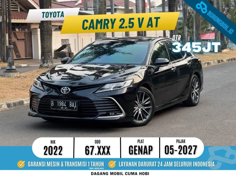 Toyota Camry 2.5 V AT 2022 Hitam Metalik