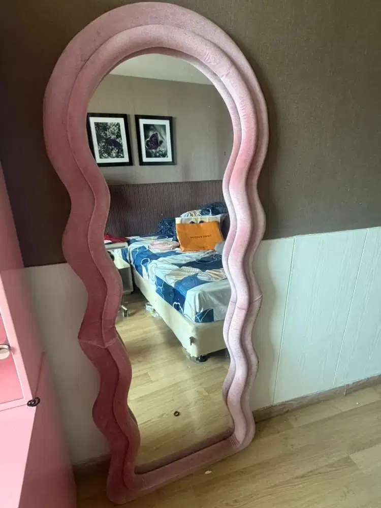 Jual cepat kaca rias pink