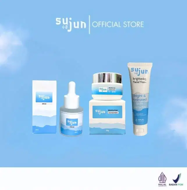 Sujun Skincare Bundle (Facial Foam +  Serum + Moisturizer Sunscreen)