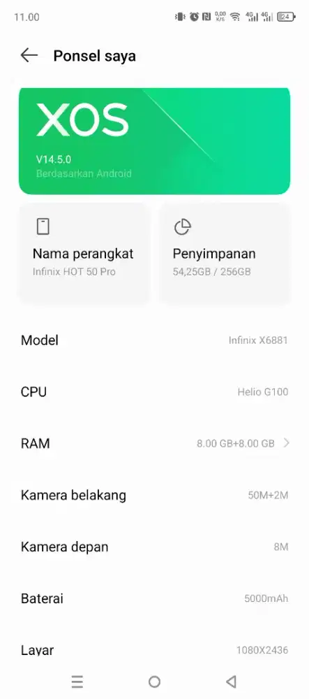 Hp Infinix hot 50 pro