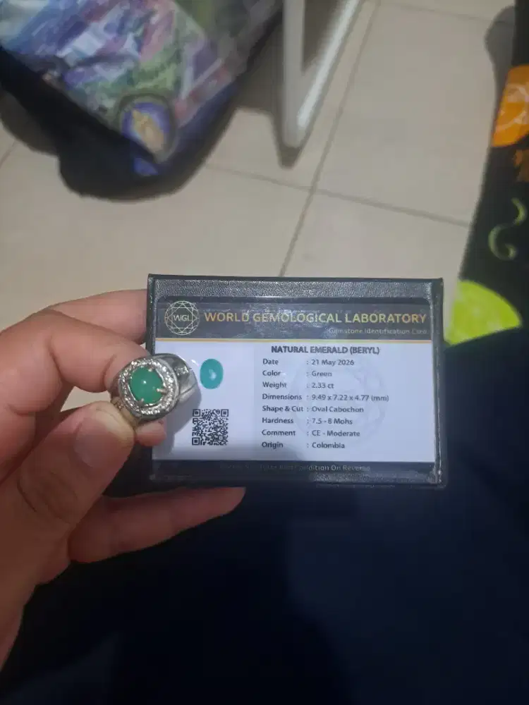 Cincin perak 925 silver zamrud jamrud emerald colombia ruby sapphire
