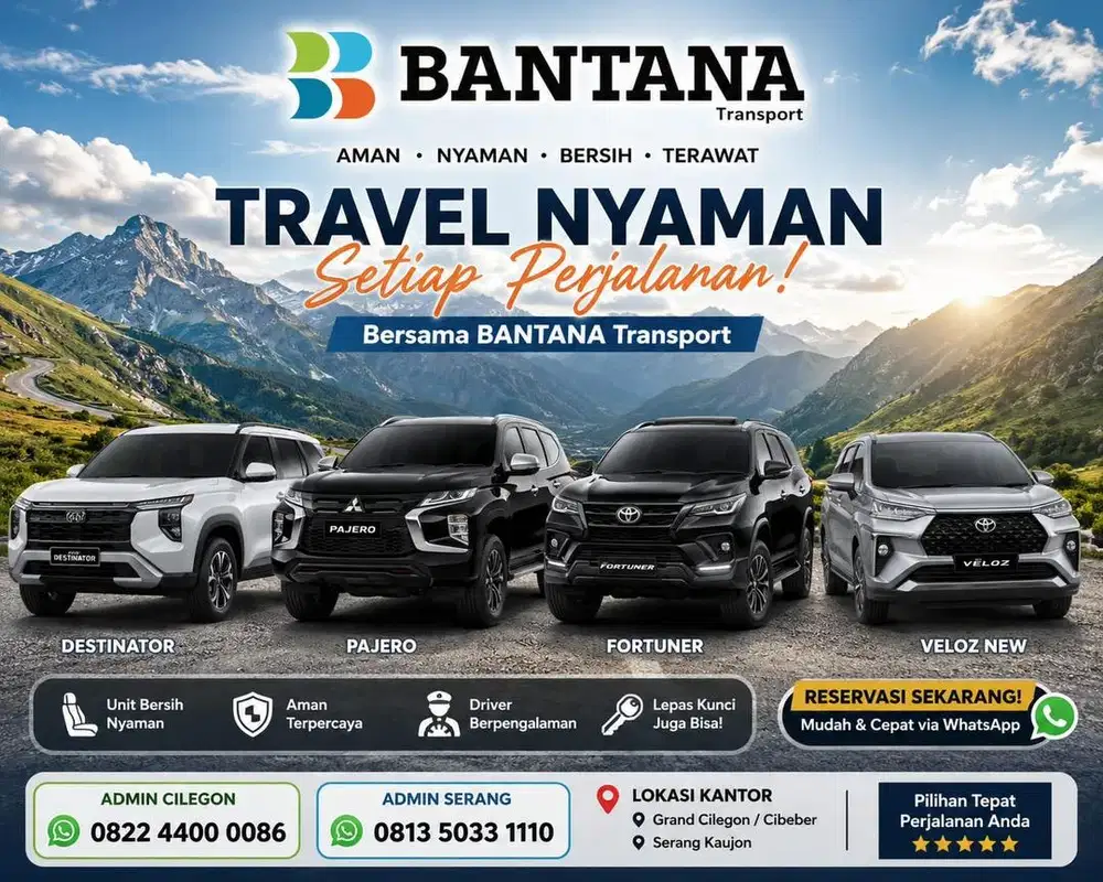 Sewa mobil di kota cilegon kota serang banten