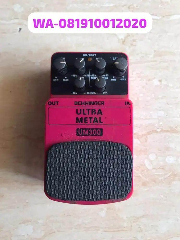 Efek gitar behringer ultra metal