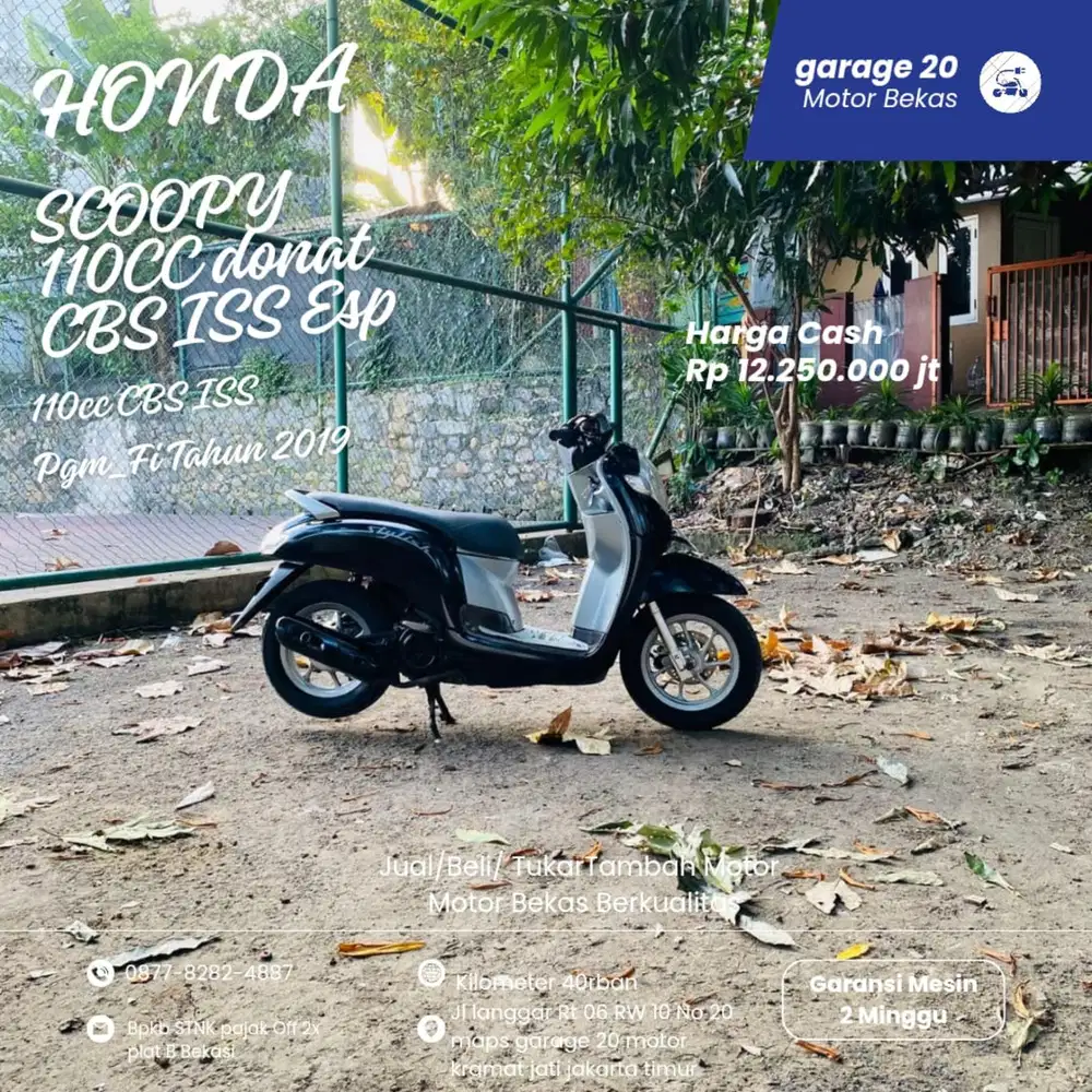 Honda Scoopy 110cc Donat CBS ISS Pgm_Fi Tahun 2019