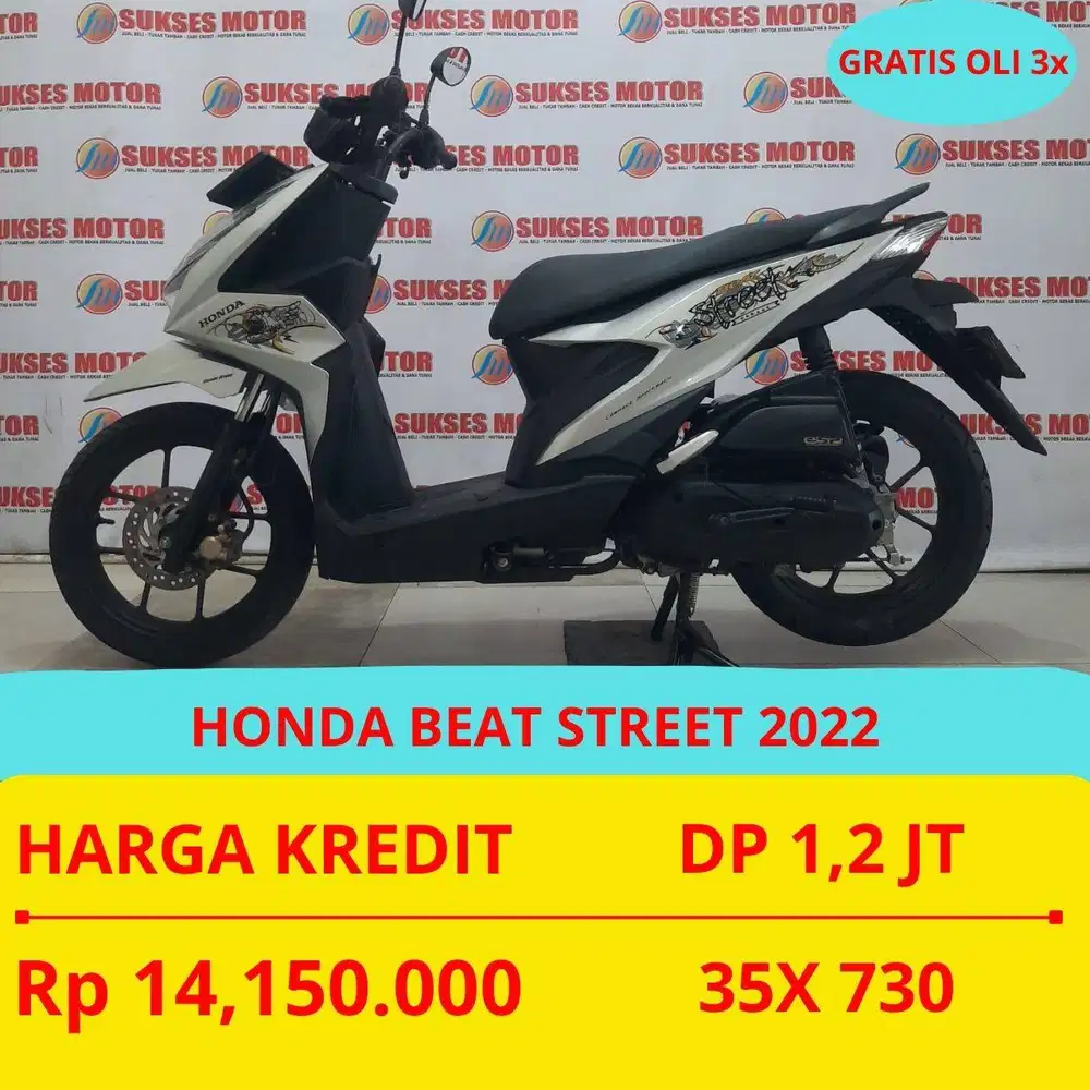 HONDA BEAT STREET 2022 DP MURAH 1,2 JUTA GUYSS