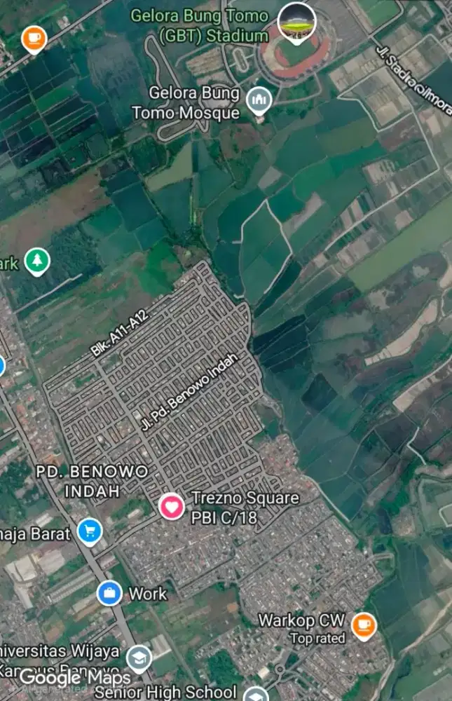 6x23 di jalan kembar Pondok benowo indah  west gate