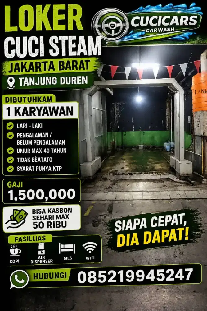 Lowongan steam mobil