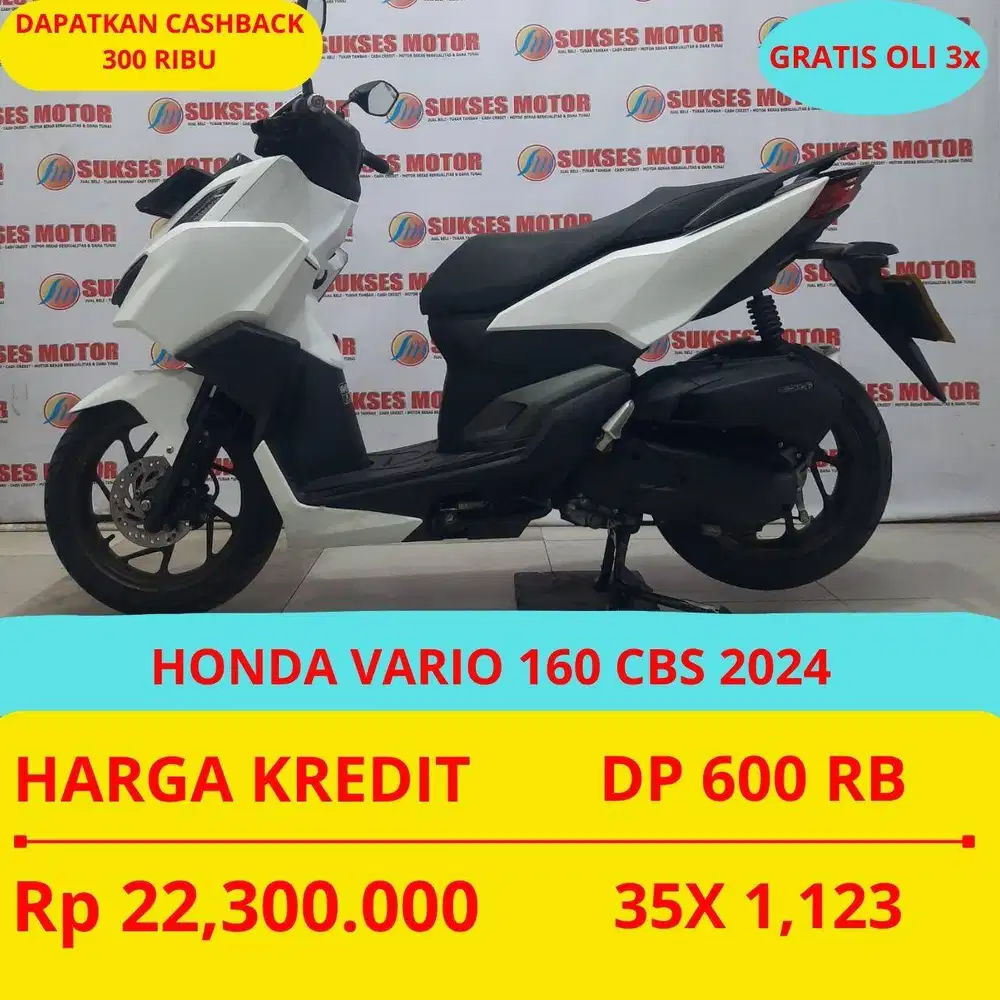 HONDA VARIO 160 CBS 2024 DP MURAH 600 RIBU GUYSS