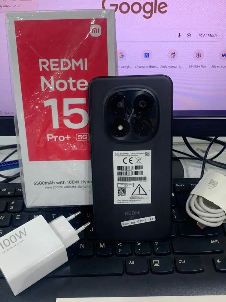 Redmi note 15 pro+ 5G 12/512 fullset garansi