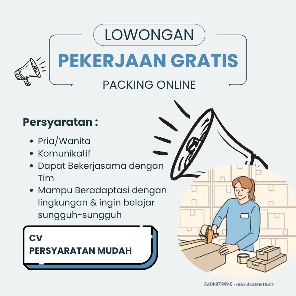 Lowongan Pekerjaan Gratis Packing Online