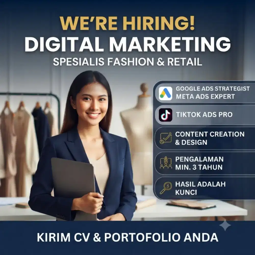 ​[LOWONGAN KERJA] DIGITAL MARKETING / SOCIAL MEDIA SPECIALIST