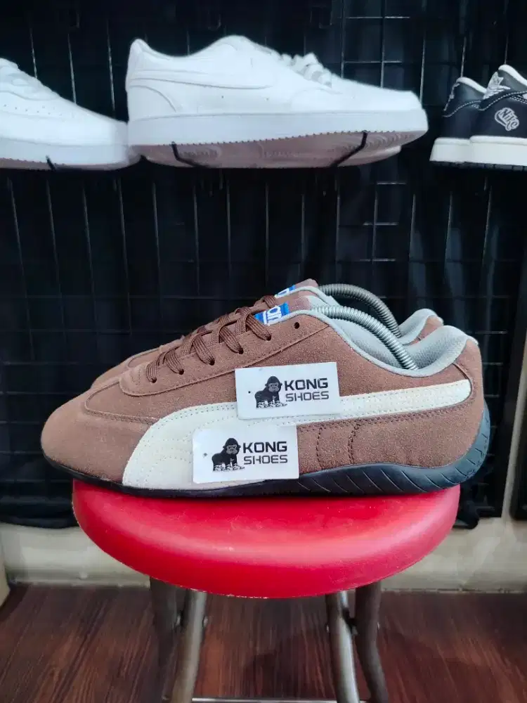 SEPATU PM SPEED CAT HAUTE COFFE SUEDE