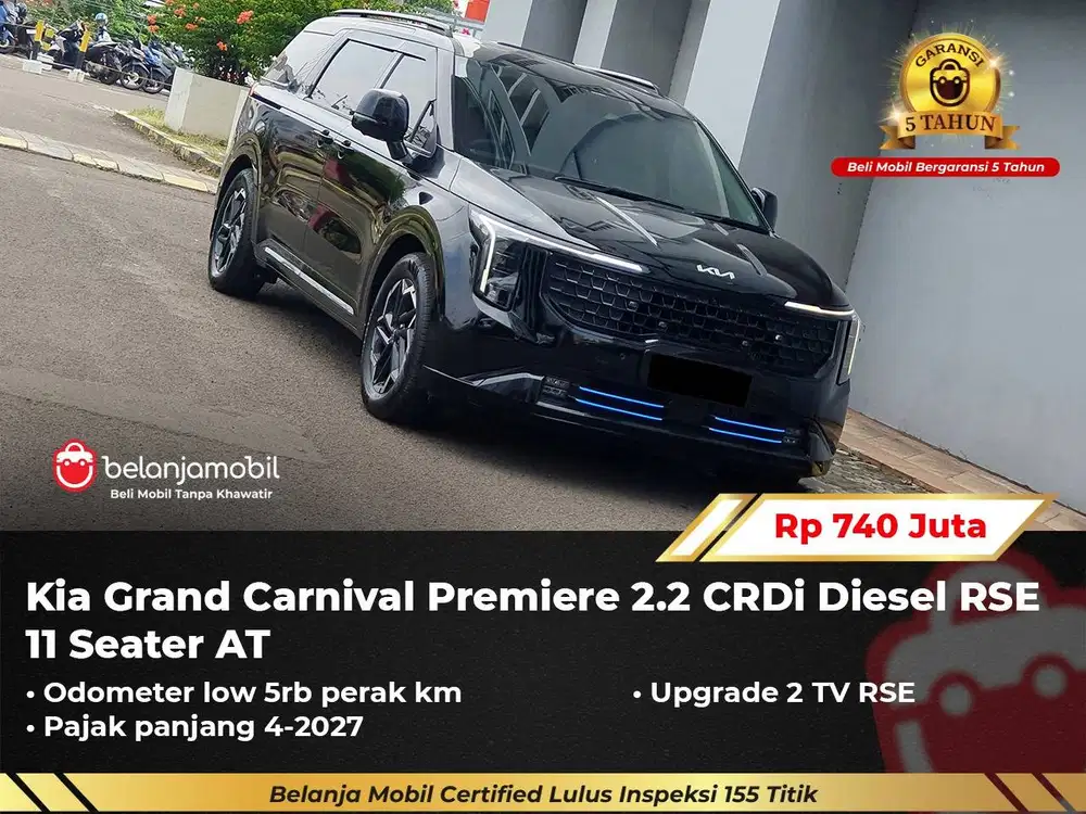 [ LOW KM 5RB ] Kia Carnival Premiere 2.2 Diesel RSE 11 Seat 2025/2026