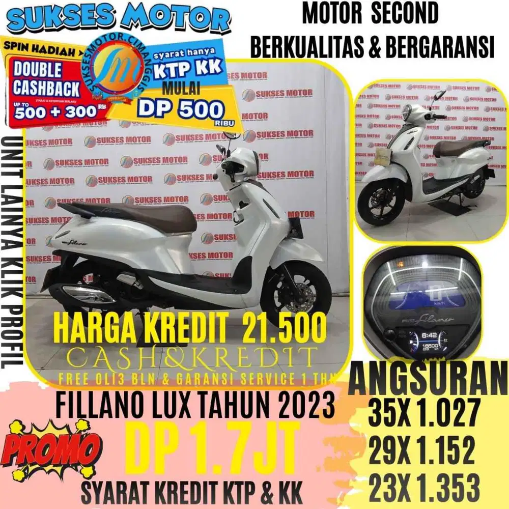 FILLLANO LUX TAHUN 2023 BERGARANSI CASHBACK UPTO 300 RIBUAN