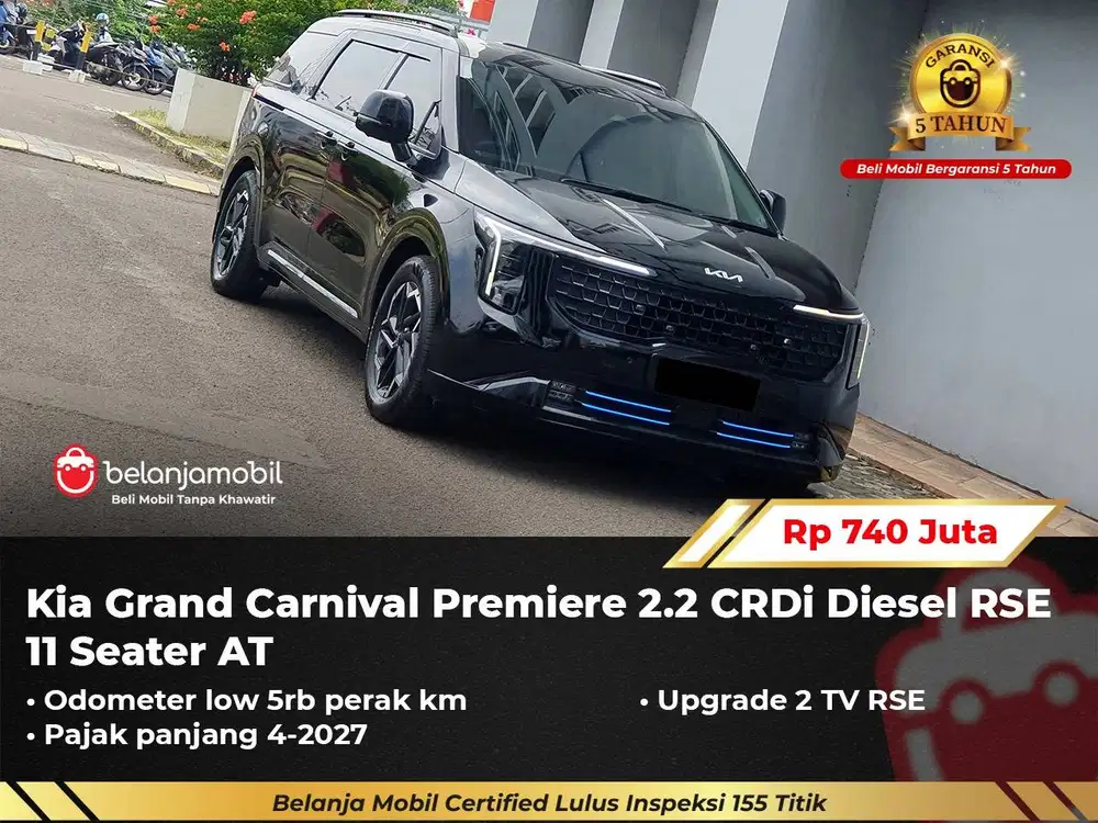 [ LOW KM 5RB ] Kia Carnival Premiere 2.2 Diesel RSE 11 Seat 2025/2026