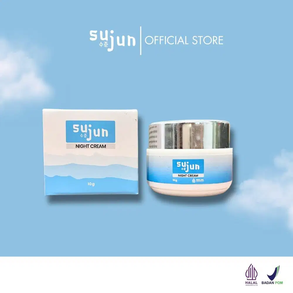 Night Cream Sujun Skincare - Night Cream Pencerah Wajah -Sleeping Mask