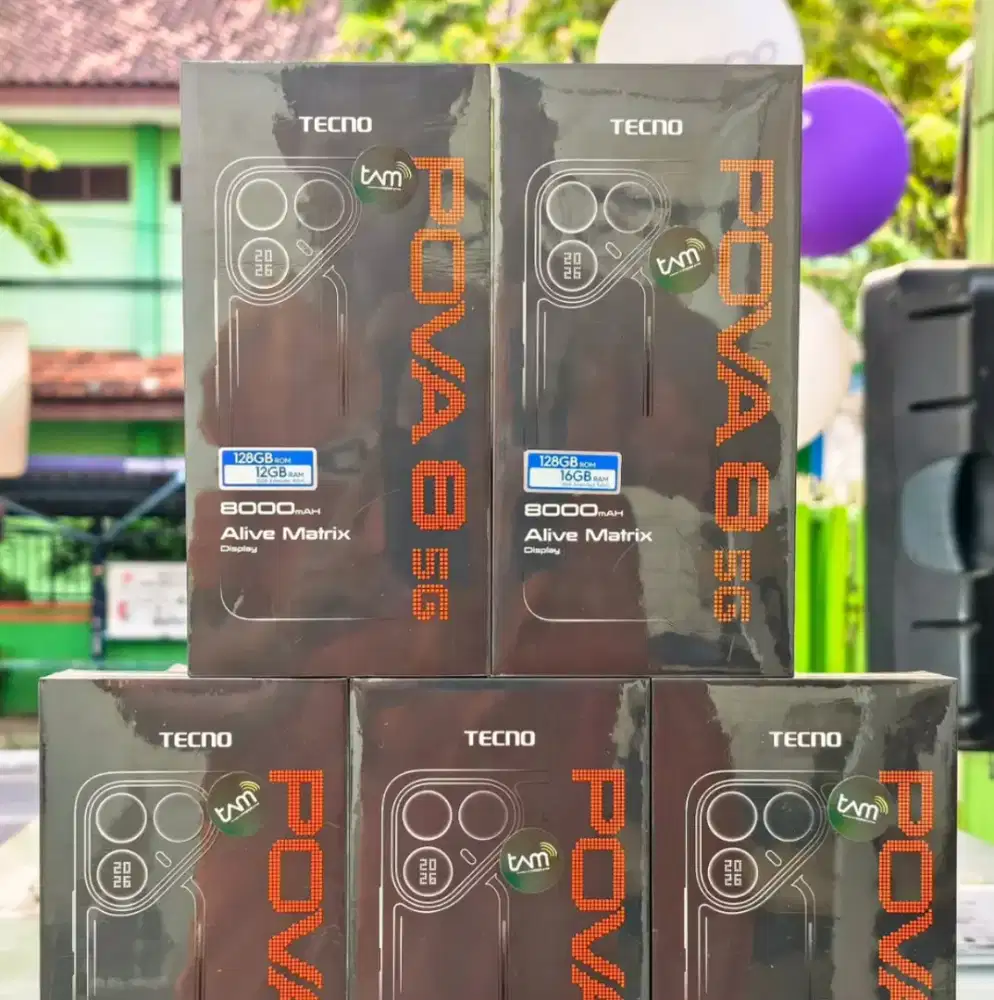 Tecno Pova 8 5G Batrei Badak 8000mAh Gaming & Nonton Puas Seharian