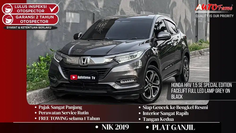 Honda HRV 1.5 SE Special Edition Facelift Full LED Lamp Grey On Black