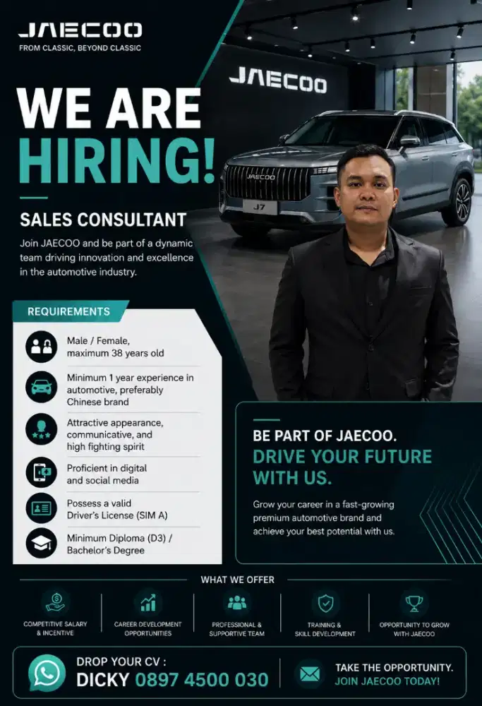 Lowongan Sales Omoda Jaecoo Fatmawati