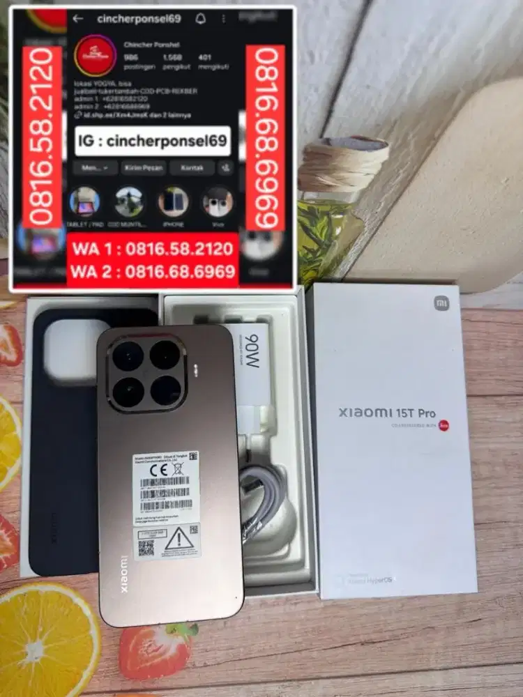 Jual hp Xiaomi 15T Pro RAM 12/512 likenew istimewa grns desember 2027