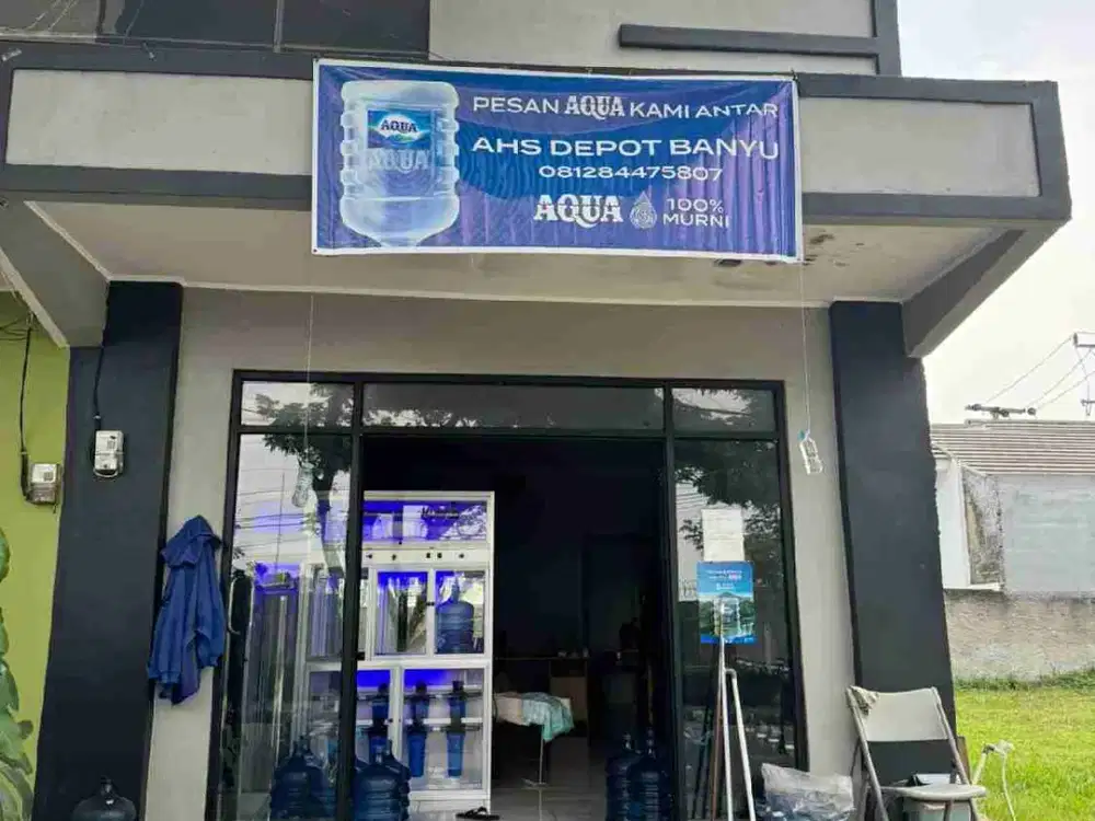 Dijual Kios Depot Isi Ulang + Aqua Home Service Di Bantar Gebang. Kota Bekasi