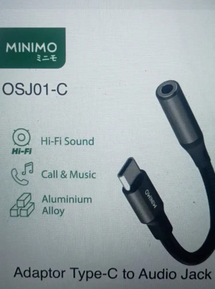 Minimo OSJ01-C Splitter Type-C to Jack