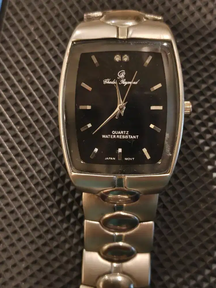 Jam tangan Charles Raymond mulus kaca anti gores